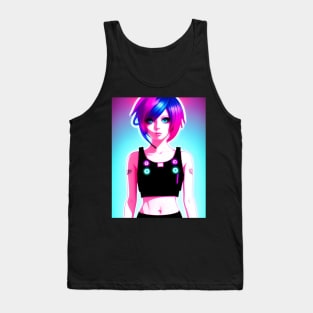 anime design anime girl  manga Tank Top